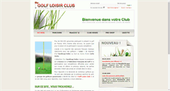 Desktop Screenshot of golf-loisir-club.com